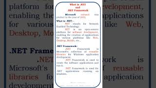 what is NET and NET framework coding dotnet java dotnet7 class developer exceptions [upl. by Irreg]