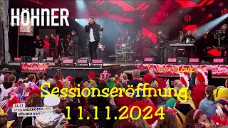 Höhner  Sessionseröffnung Kölner Karneval 11112024 [upl. by Graig]