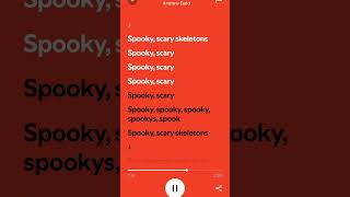 Spooky Scary Skeletons  LYRICS [upl. by Vivle498]