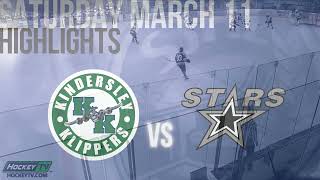 Highlights Kindersley Klippers vs Battlefords North Stars Mar 11th [upl. by Arndt]