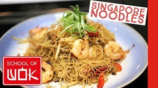 Delicious Singapore Noodles Stir Fry Recipe [upl. by Arabrab]