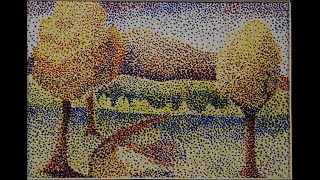 Landscape in Pointillism [upl. by Kinsler]