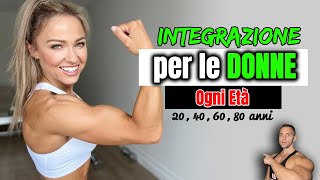 DONNE  Tutti i MIGLIORI INTEGRATORI per OGNI ETÀ Pre e Post Menopausa [upl. by Raeann537]