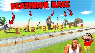 SHINCHAN Level 8 DEATHRUN RACE in Animal Revolt Battle Simulator with CHOP [upl. by Nodnahs474]