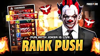 🛑NEW SEASON S41 BR REGION TOP 1 PUSHING  🥵 ON LIVE ⚜️ GRAND REGION TOP 1 PUSHING 🤣  funwithjoker [upl. by Lizned]