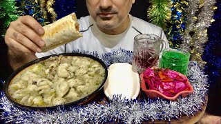 Azerbaijani Dushbere  Bozbash amp Arabian Shawarma  Sauerkraut  Grape 🍇 amp Tarragon Lemonade  ASMR [upl. by Noryd]