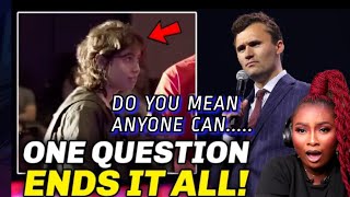 Charlie Kirk SHUT DOWN a Confused Feminist With One Simple Question [upl. by Shirline314]