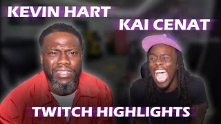 Kai Cenat and Kevin Hart Twitch Highlights [upl. by Jacobba212]