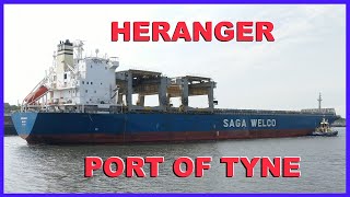 General Cargo Ship Heranger  Port of Tyne Newcastle GBTYN [upl. by Einohpets]