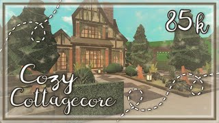 Bloxburg Build  Cottagecore House Cozy no large plot 85k [upl. by Arihs]