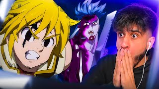 DEMON MELIODAS IS CRAZY  SEVEN DEADLY SINS PRISONERS OF THE SKY REACTION [upl. by Hakan874]