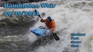 Hambleden Weir White Water Kayaking 29102023 [upl. by Arnelle]