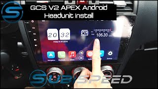 Subispeed  GCS V2 APEX Android Headunit Install [upl. by Ahtael]