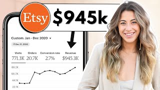 How I Did over 945000 My First Calendar Year on ETSY [upl. by Pomfrey]