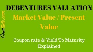 Debentures Valuation  Calculating Market Value PV of Debentures [upl. by Yojal]