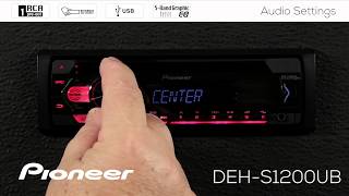 How To  Pioneer DEHS1200UB  Audio Settings [upl. by Holmann]