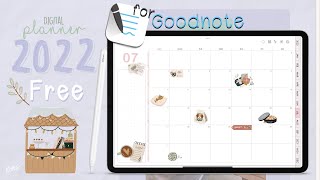 2022 Digital Planner  Free  Hyperlink for GoodNote  Weekly planner [upl. by Parthena]
