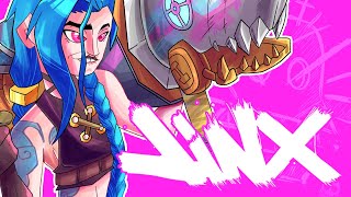 MEU PROCESSO DE ILUSTRAÇÃO  JINX ARCANE [upl. by Ripley]