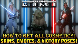 How To Get All SkinsCosmetics in Star Wars Battlefront 2 Free CreditsCrystals amp Milestone Skins [upl. by Eeraj]