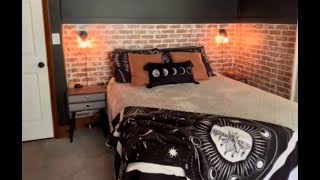 DIY Faux Brick German Schmear Accent Walls Moody Industrial Vibes [upl. by Beaulieu839]