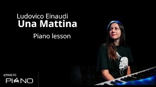 «Una Mattina» Ludovico Einaudi  piano lesson tutorial [upl. by Pearlman110]