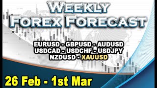 🟩Weekly Forex Forecast 26 Feb  1st March [upl. by Trager]