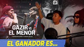 GAZIR VS EL MENOR 😱 CON VALLES T ¿BATALLÓN [upl. by Flodnar]