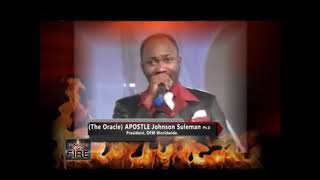 TONGUES OF FIRE BY APOSTLE PROFJOHNSON SULEMAN [upl. by Oyam]