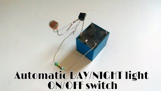 Automatic Onoff using only four components  how to make automatic light controller [upl. by Auqenaj802]