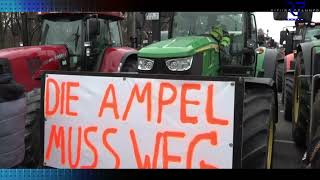 Boeren protest Duitsland [upl. by Nahgrom]