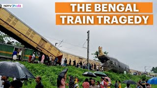 Drone View Of The Kanchanjunga Train Accident Shows The Extent Of The Damage [upl. by Atrahc]