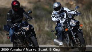 2008 Suzuki BKing vs 2009 Star VMAX [upl. by Leahcin]