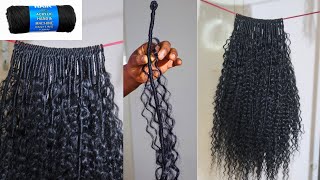 HOW TO MAKE CROCHET GODDESS FAUX LOCS  USING BRAZILIAN WOOL brazilianwool [upl. by Three]