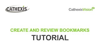 CathexisVision How to Create and Review Bookmarks [upl. by Ainoek]