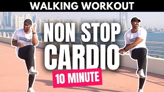 Non Stop Cardio Workout Low Impact  Walk at Home Workout [upl. by Ardnuaed]