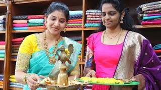 Shop Opening Special Vlog🥰 Budgetలో పైతాని చీరలు👌 Latest Paithani Saree Collection With Price👍 [upl. by Eelir509]