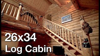 26x34 Log Cabin Swiss Chalet [upl. by Rebmaed437]