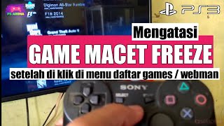 mengatasi game ps3 macet frezze setelah di klik di menu webman games [upl. by Scurlock]