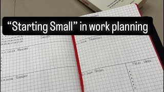 5 Starting Small  Work Planner  தமிழில் [upl. by Ativ]