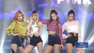 BLACKPINK​  휘파람WHISTLE 0821 SBS Inkigayo [upl. by Eilime195]