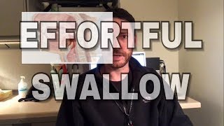 Speech Therapy Swallowing Exercise  Effortful Swallow [upl. by Aniahs]