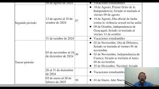 Actualización de Cronograma Escolar 2024  2025 [upl. by Panther678]