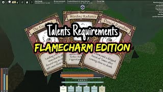 Talent Requirements Flamecharm Edition  Deepwoken [upl. by Aihsia]