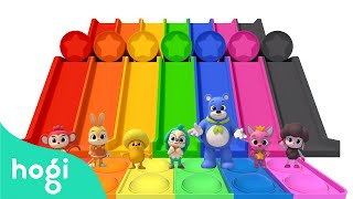 Learn Colors with Slide and Pop It｜Colors for Kids｜Fun Games for Kids｜Hogi Pinkfong [upl. by Gerfen]