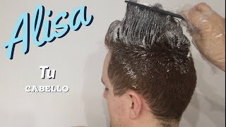 alisado permanete  pelo liso  alisado para cabello corto alisado para hombres como aflojar rizos [upl. by Ezarras]