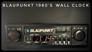 Rare Blaupunkt Aspen Dealer Wall radio Clock 1980s COOL [upl. by Anuqahs]