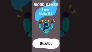 Word game puzzle solution 109 [upl. by Yaakov]