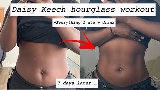 I did Daisy keech hourglass workout for 7 days  My results [upl. by Amandie981]