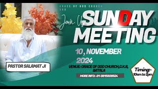 SUNDAY SERVICE 10NOVEMBER2024 GRACE OF GOD CHURCH GKB [upl. by Nnaeiram]