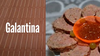 Como hacer la GALANTINA de Tres Carnes  Receta fácil [upl. by Benildis]